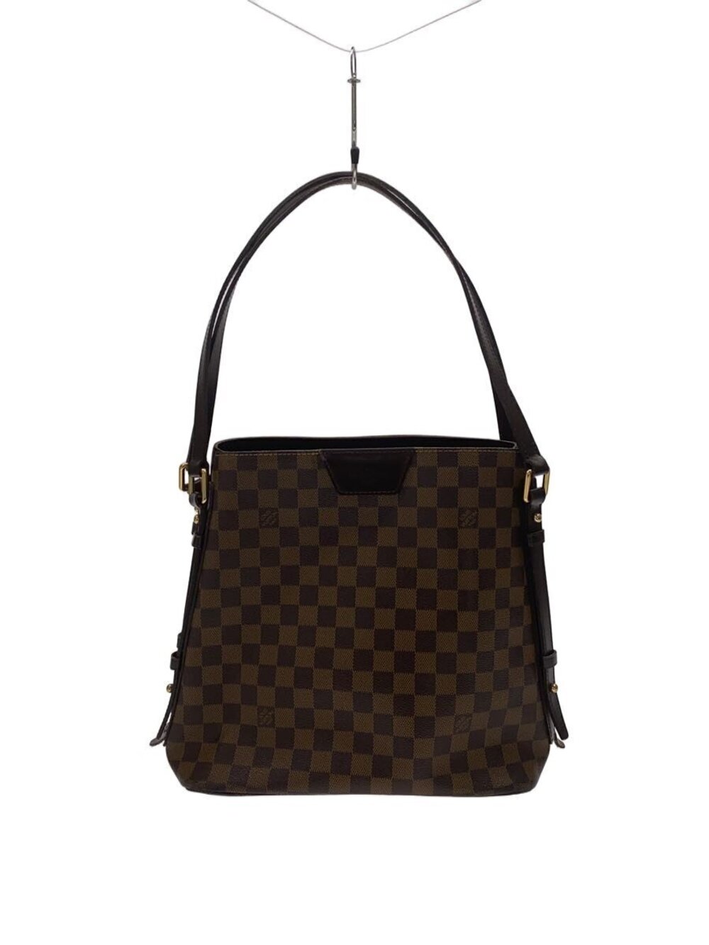 LOUIS VUITTON Cabas Rivington Damier Ebene Brown Tote Bag Brown Check